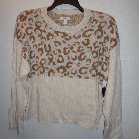 Nine West Sweaters - Nine West Cheetah Sweater Size Large NWT